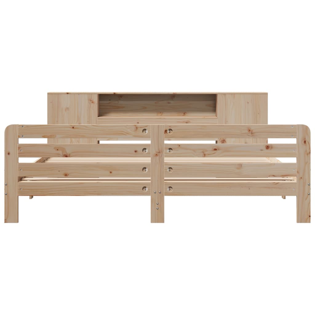 Cadre de lit sans matelas 200x200 cm bois massif de pin - XIOS