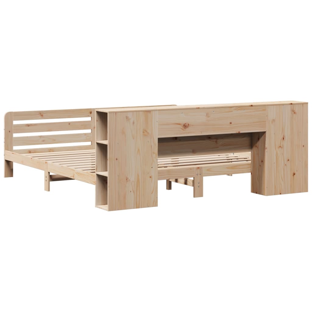 Cadre de lit sans matelas 200x200 cm bois massif de pin - XIOS