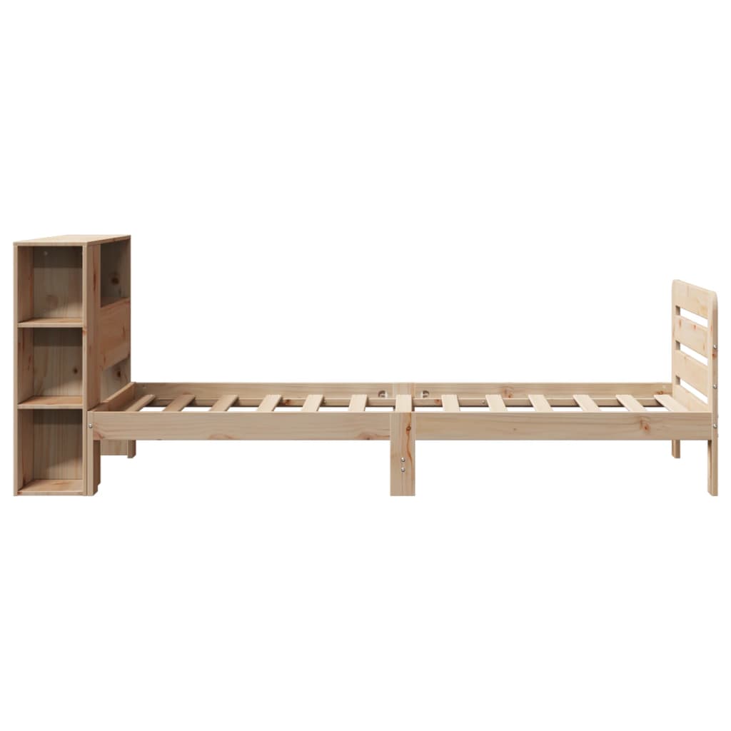 Cadre de lit sans matelas 90x200 cm bois de pin massif - XIOS