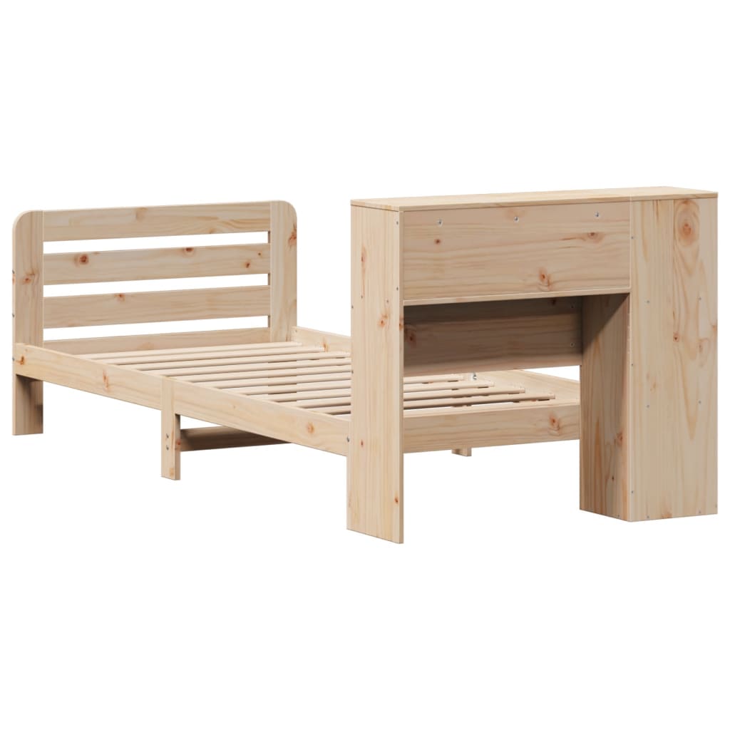 Cadre de lit sans matelas 90x190 cm bois de pin massif - XIOS
