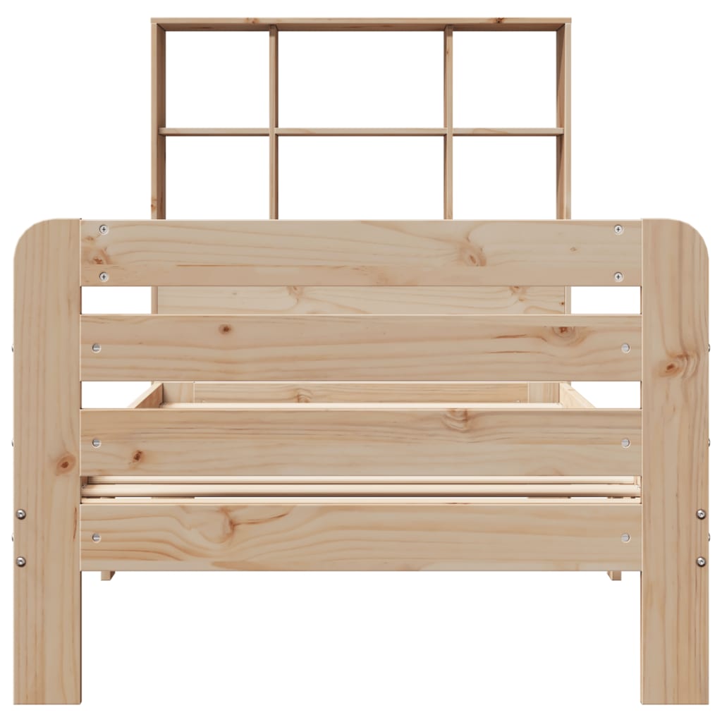 Cadre de lit sans matelas 90x200 cm bois de pin massif - XIOS
