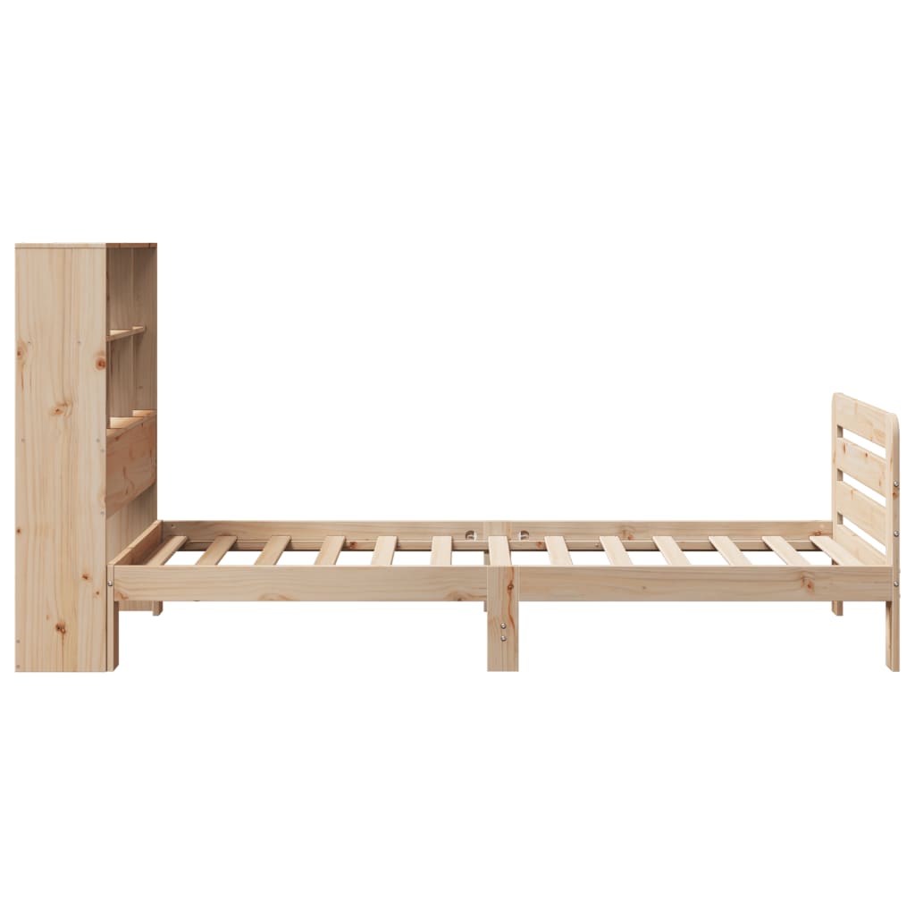 Cadre de lit sans matelas 90x200 cm bois de pin massif - XIOS