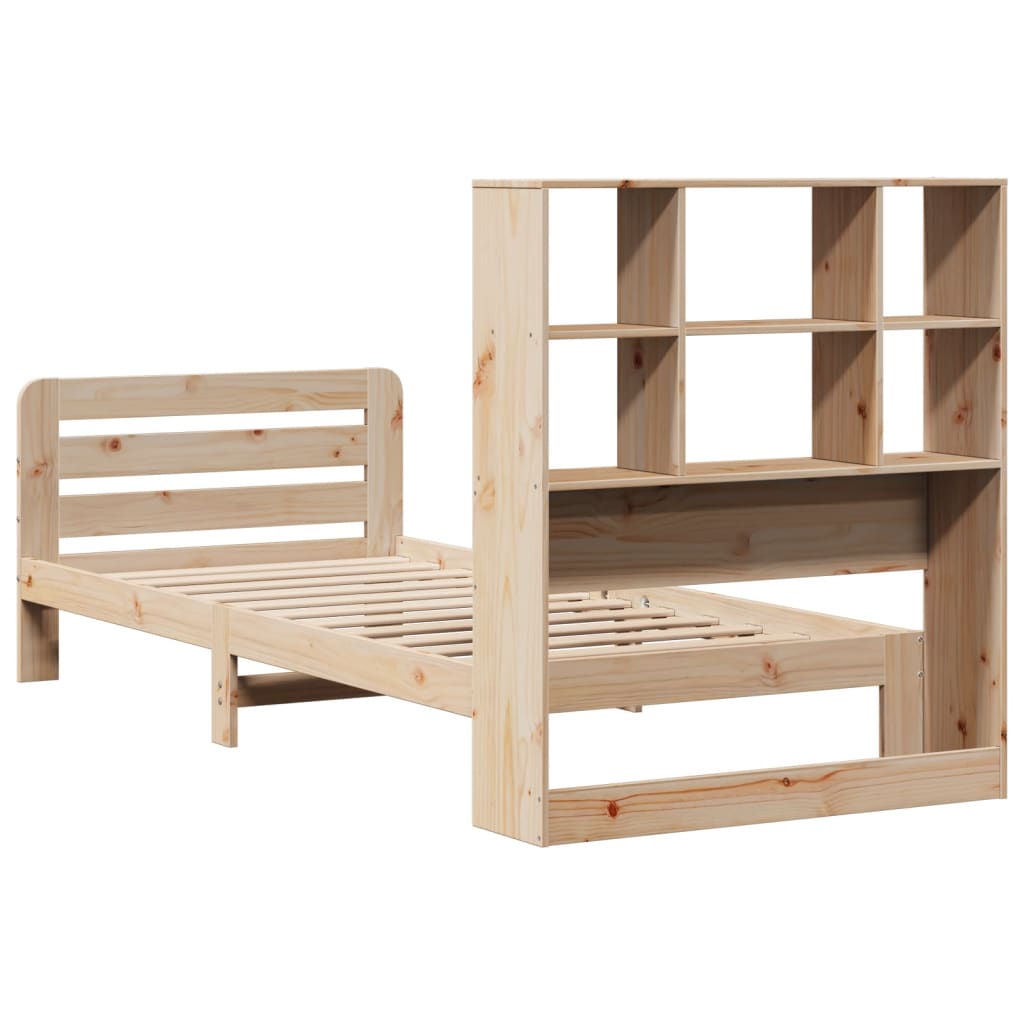 Cadre de lit sans matelas 90x200 cm bois de pin massif - XIOS