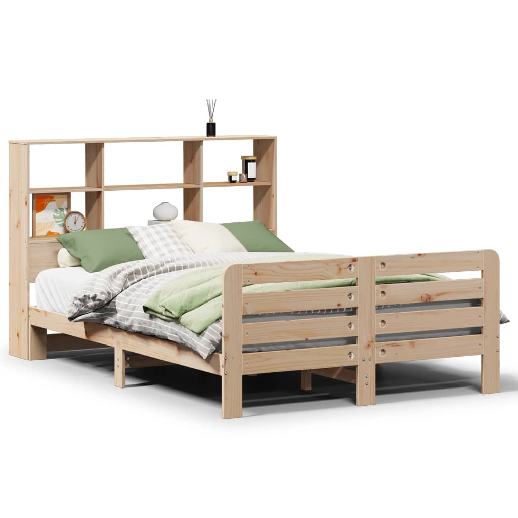 Cadre de lit sans matelas 120x200 cm bois de pin massif - XIOS