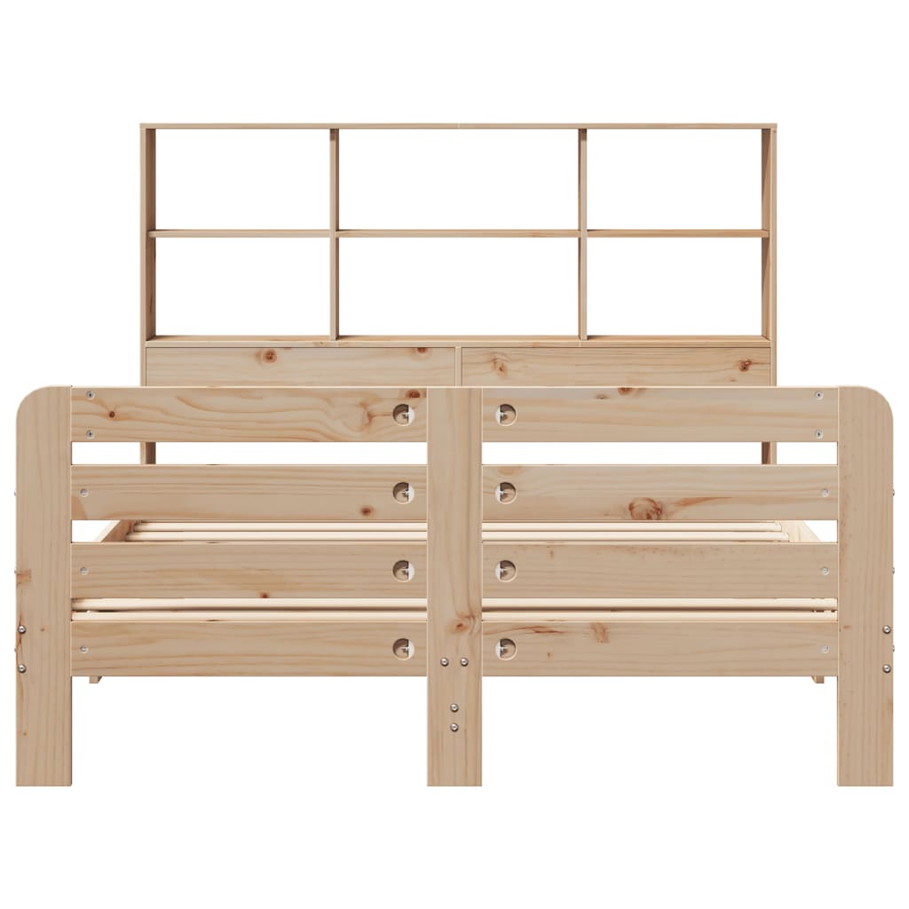 Cadre de lit sans matelas 150x200 cm bois de pin massif - XIOS