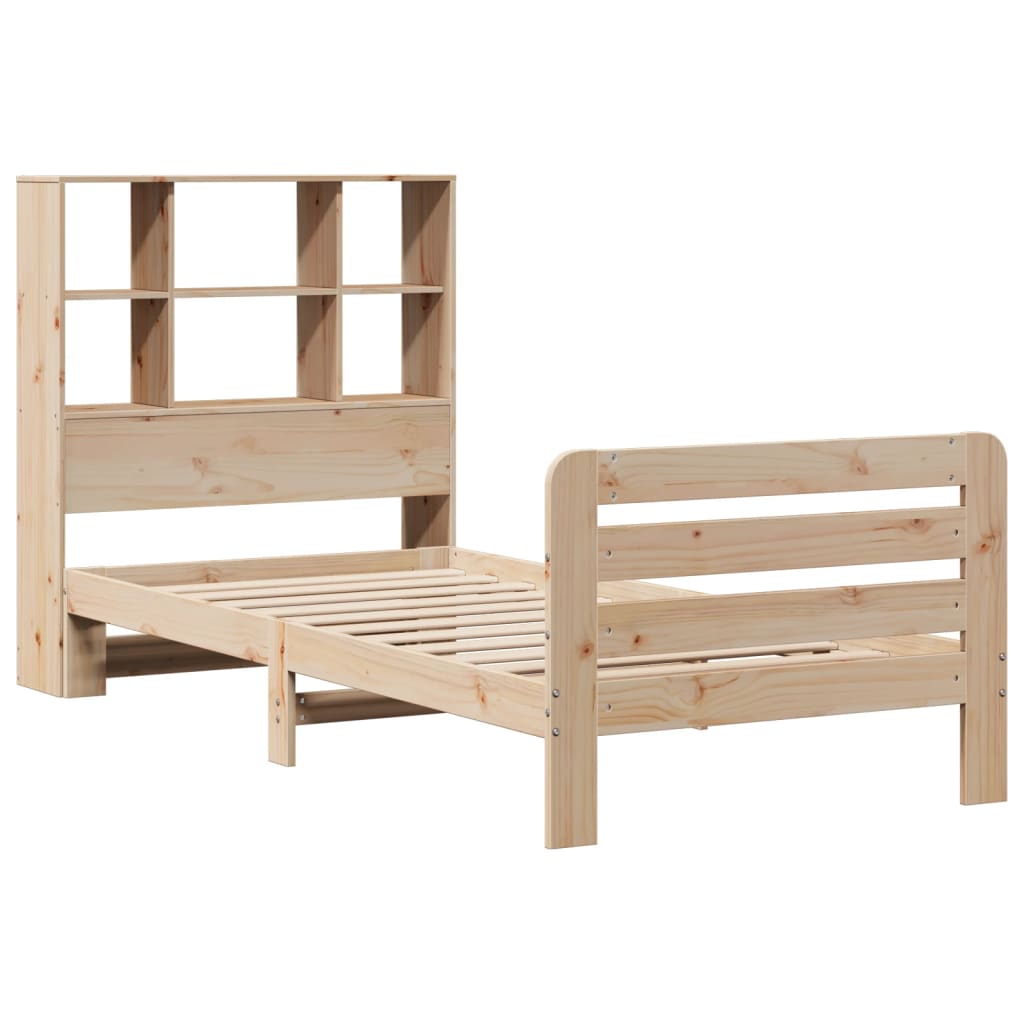 Cadre de lit sans matelas 90x190 cm bois de pin massif - XIOS