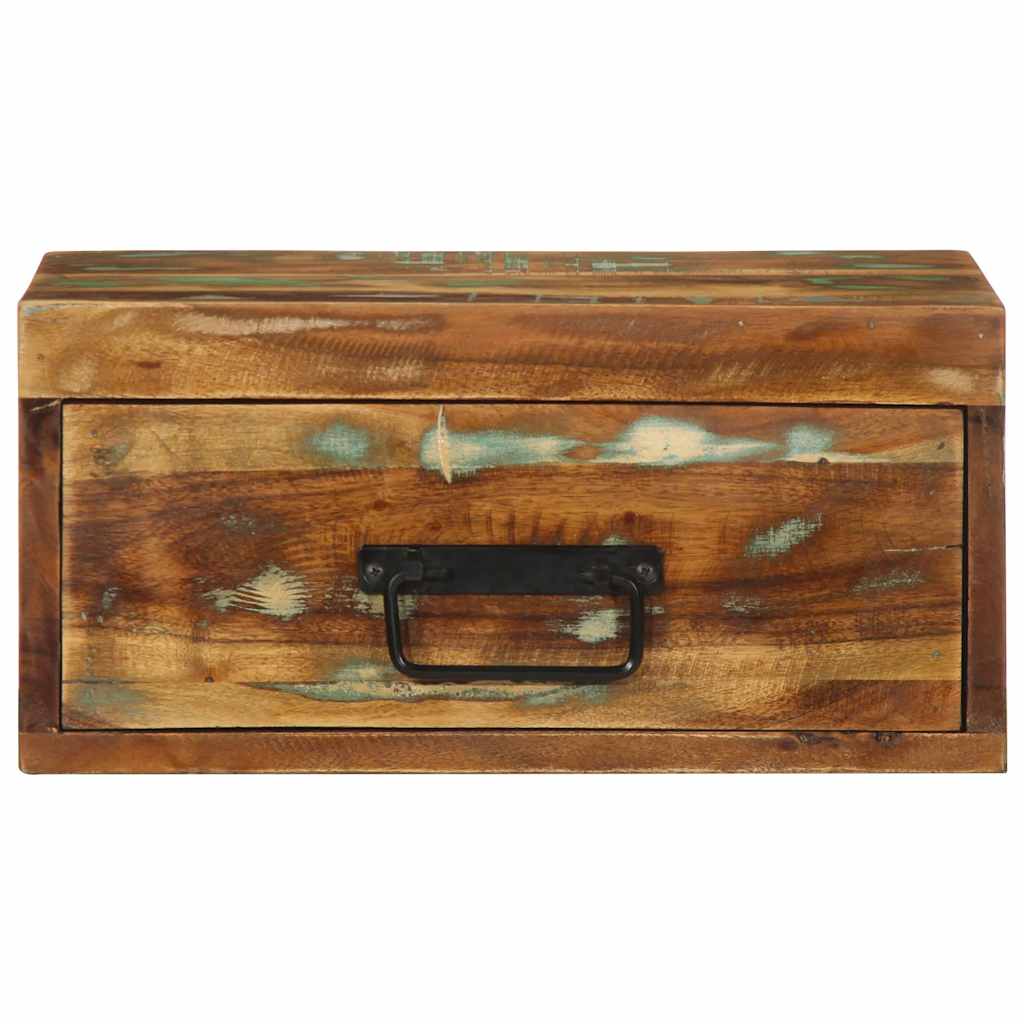 Table de chevet murale bois massif de récupération - XIOS