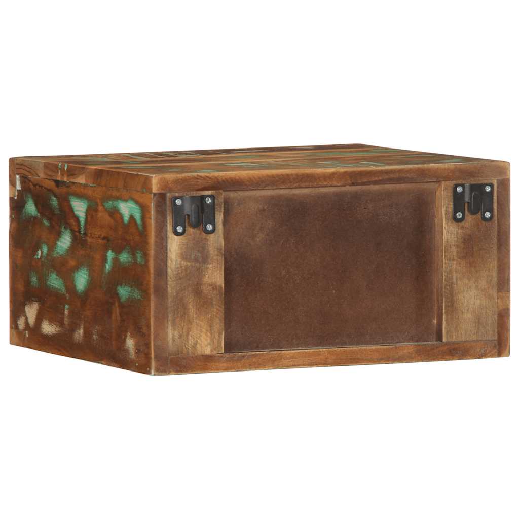 Table de chevet murale bois massif de récupération - XIOS