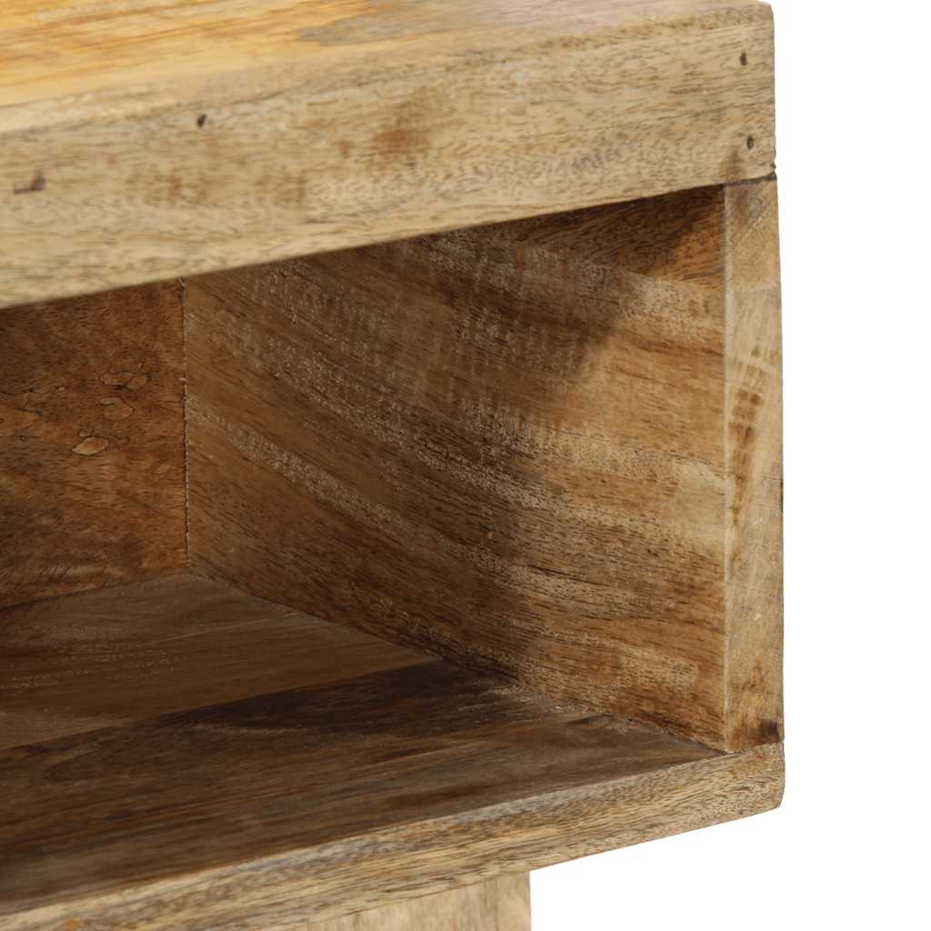 Table de chevet 50x27x50 cm bois massif de manguier brut - XIOS
