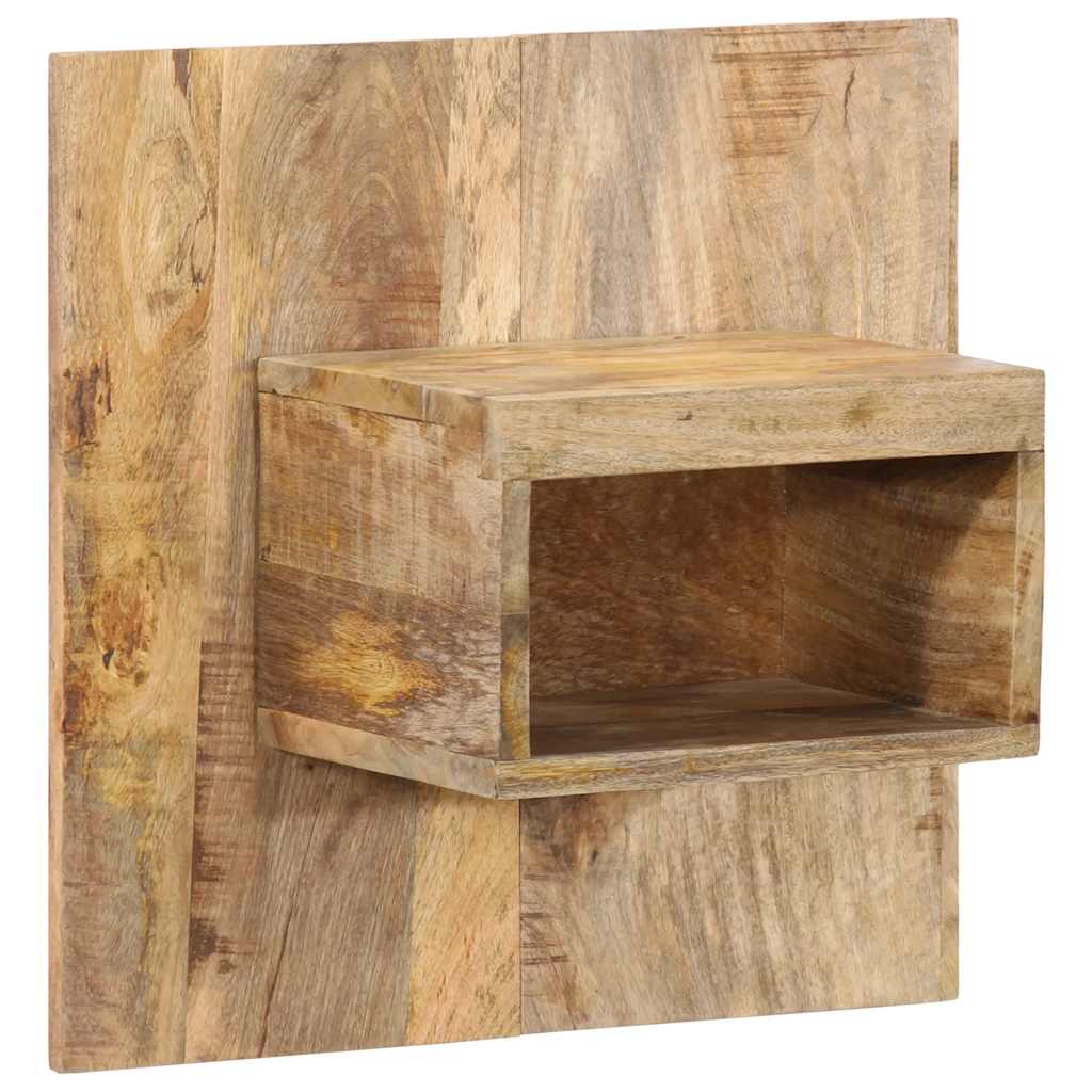 Table de chevet 50x27x50 cm bois massif de manguier brut - XIOS