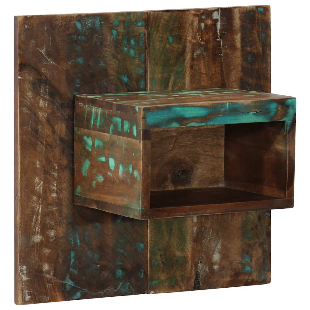 Table de chevet multicolore 50x27x50 cm bois de récupération - XIOS