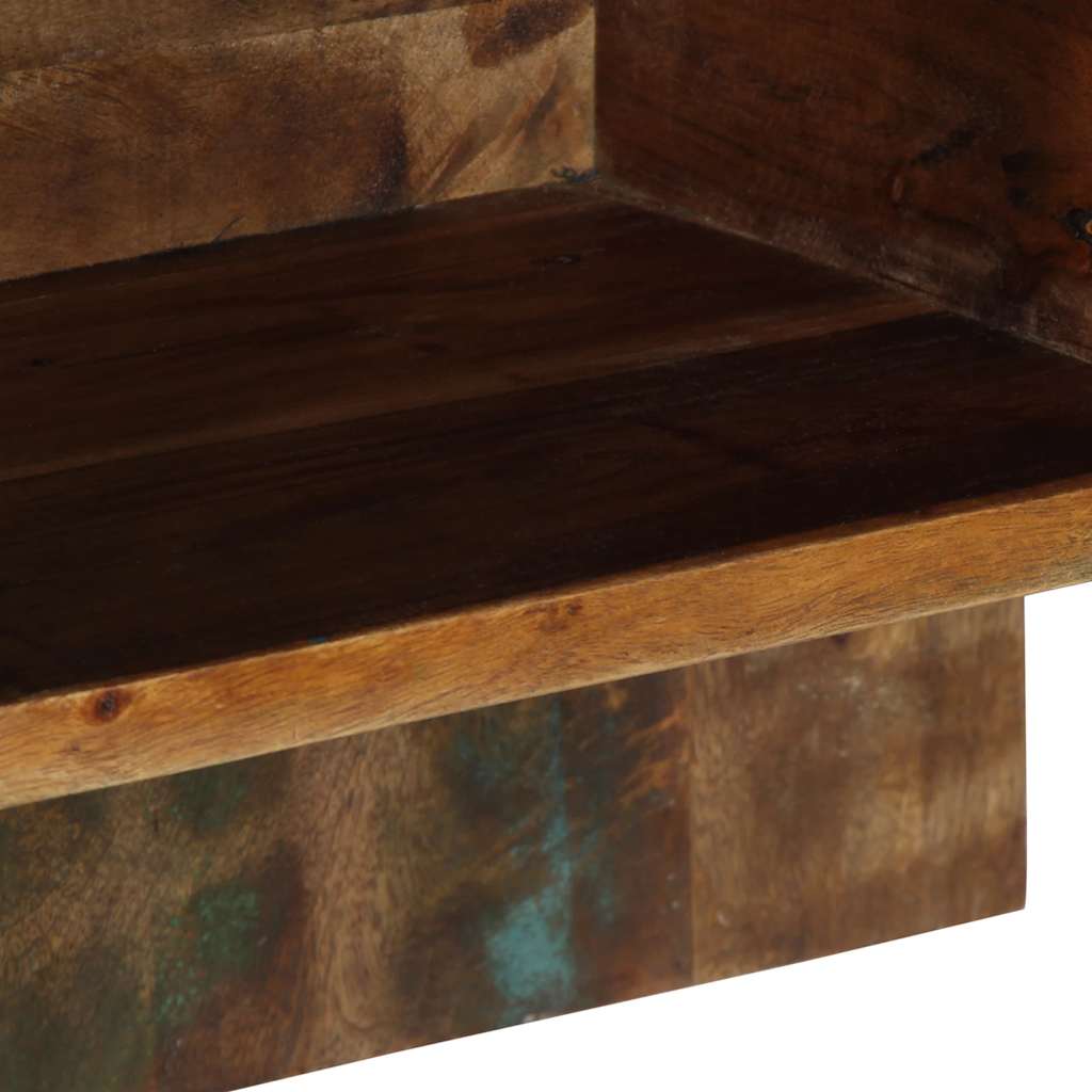 Table de chevet multicolore 50x27x50 cm bois de récupération - XIOS
