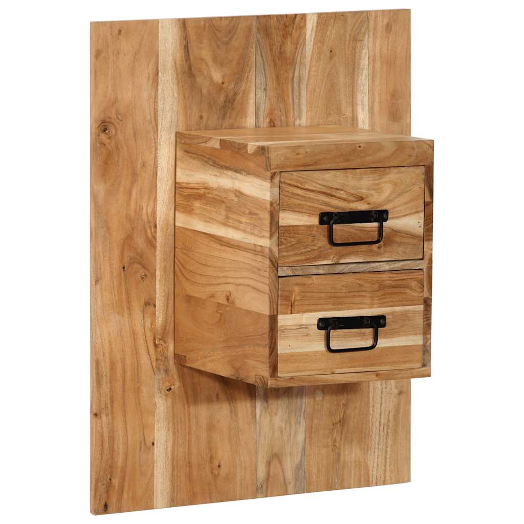 Table de chevet 60x32x80 cm bois d'acacia solide - XIOS
