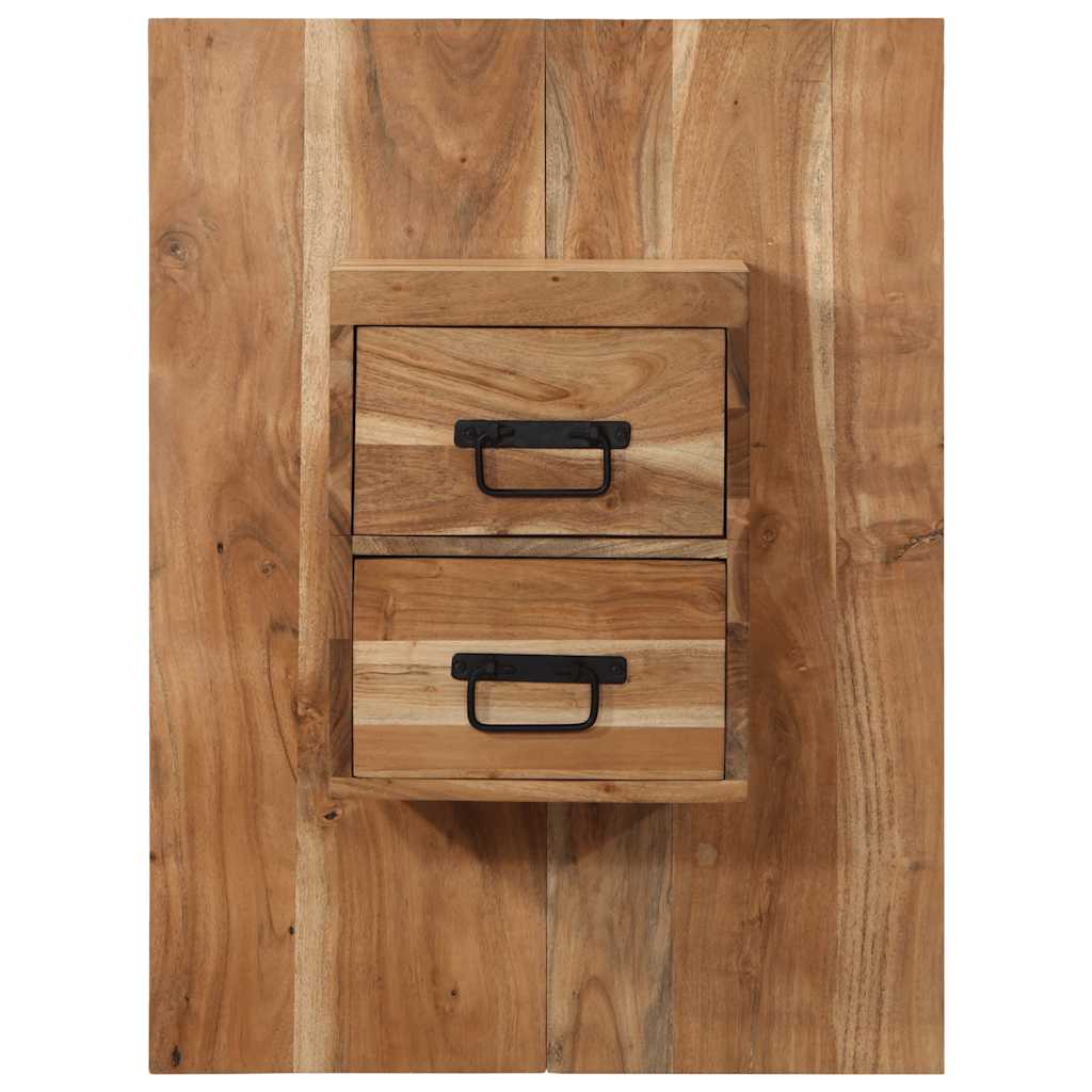 Table de chevet 60x32x80 cm bois d'acacia solide - XIOS
