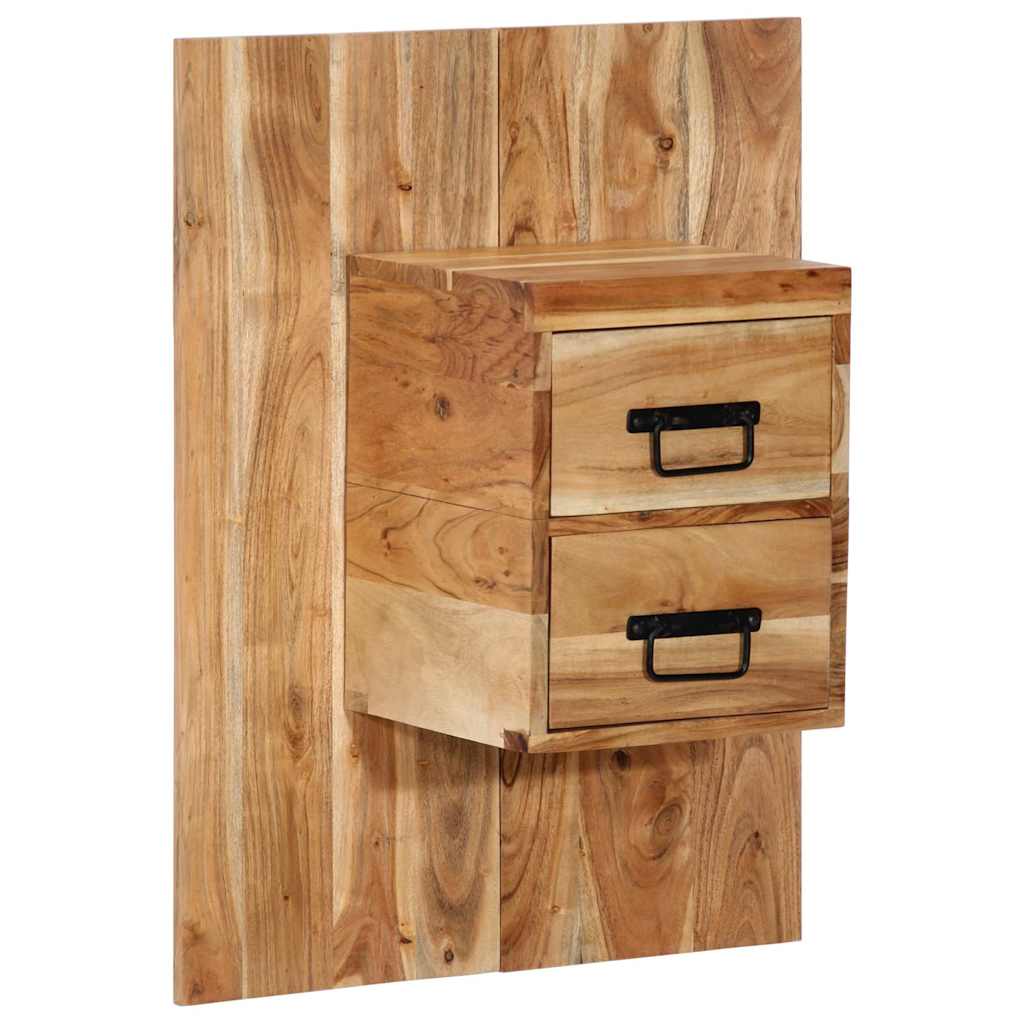 Table de chevet 60x32x80 cm bois d'acacia solide - XIOS