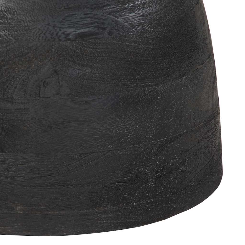 Table d'appoint noir Ø40x40 cm bois de manguier massif - XIOS