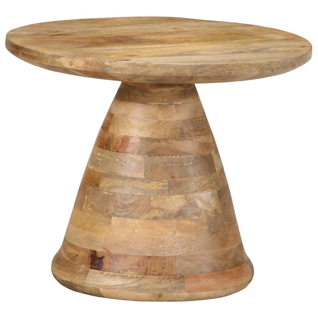 Table d'appoint Ø50x40 cm bois de manguier massif - XIOS