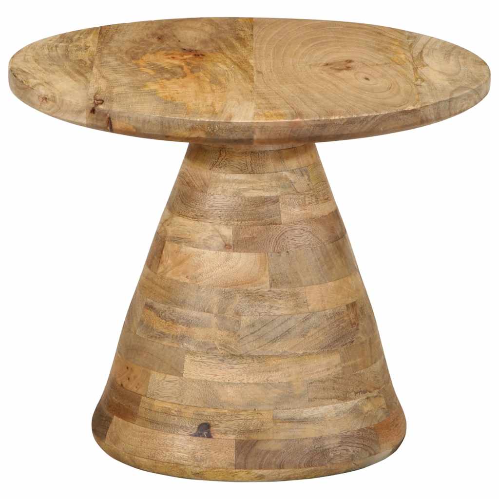 Table d'appoint Ø50x40 cm bois de manguier massif - XIOS