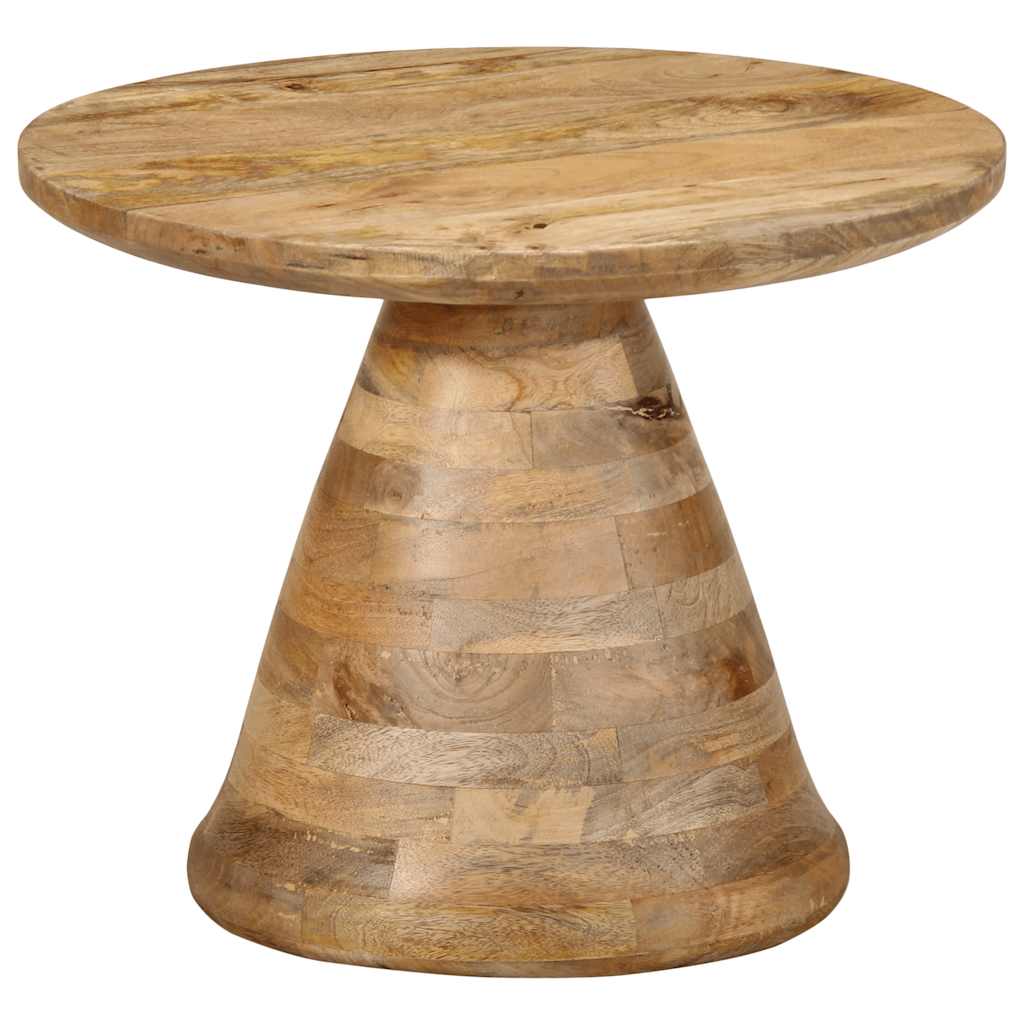 Table d'appoint Ø50x40 cm bois de manguier massif - XIOS