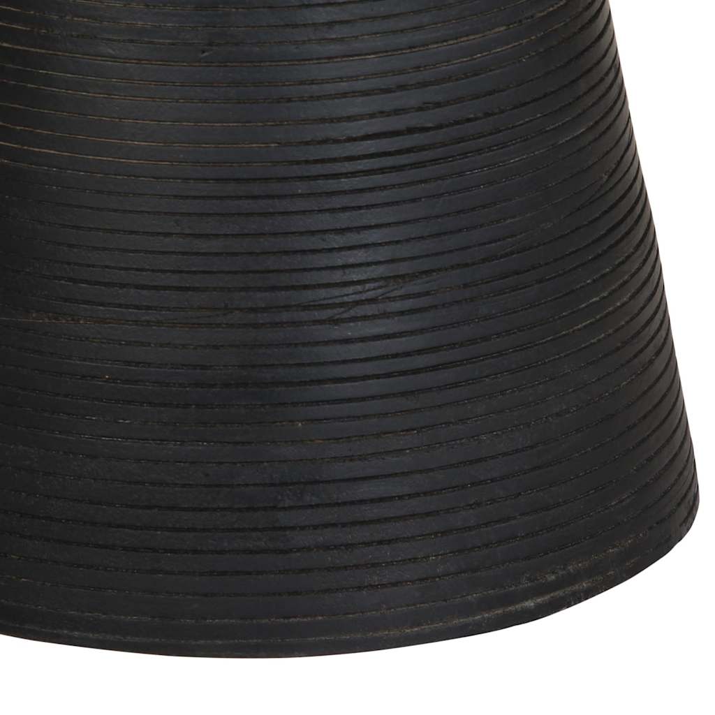 Table d'appoint noir Ø37x45 cm bois de manguier massif - XIOS