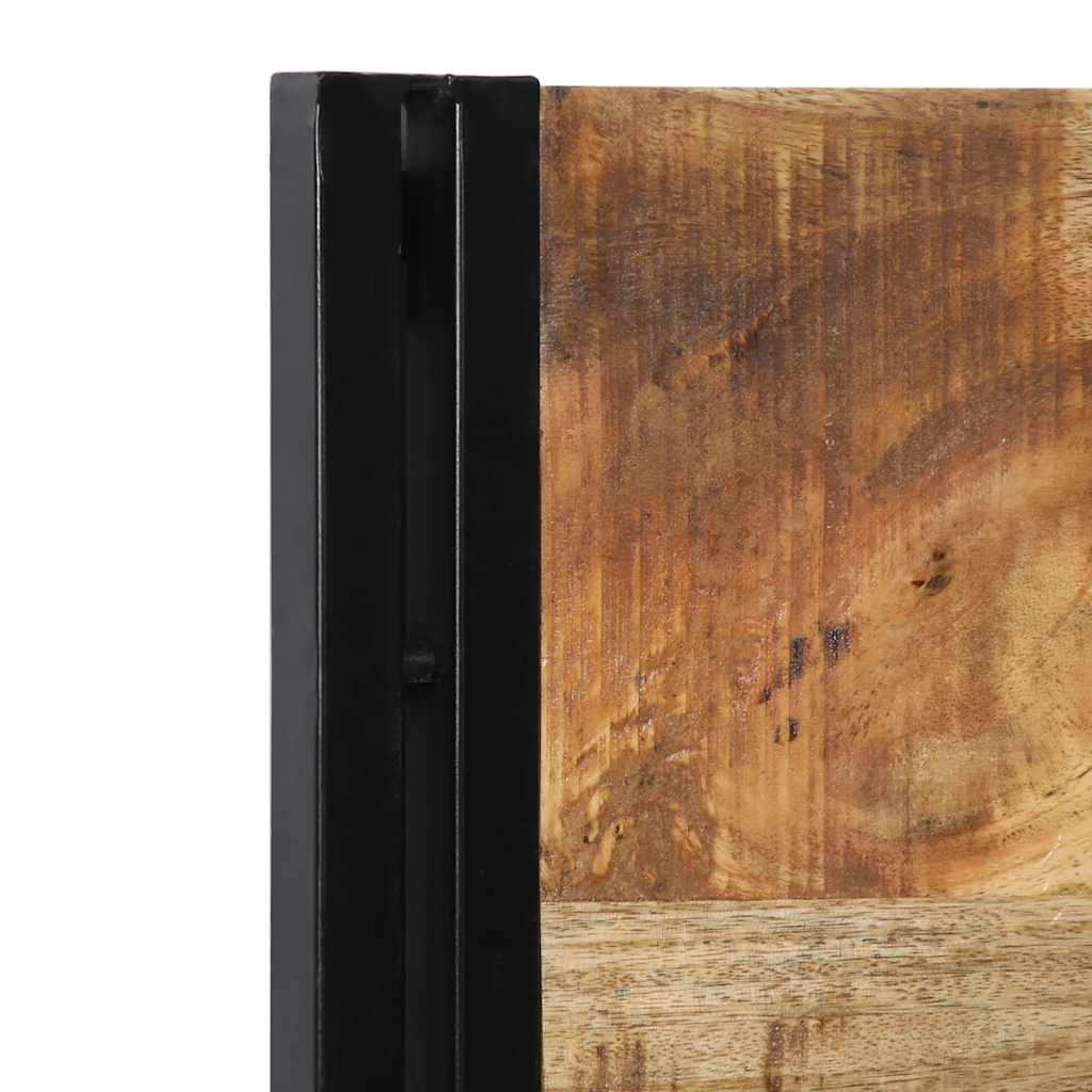 Tête de lit 100 cm bois massif manguier et fer - XIOS
