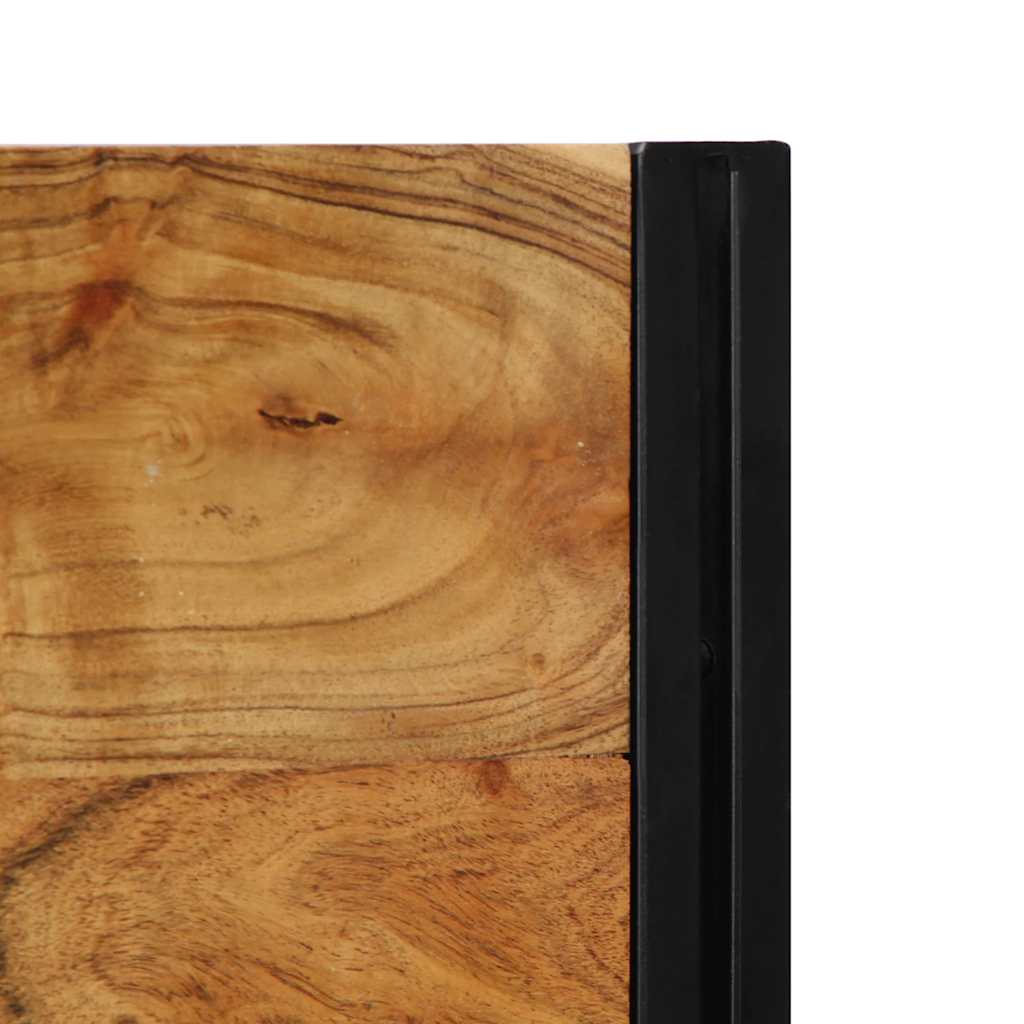 Tête de lit 100 cm bois massif d'acacia et fer - XIOS