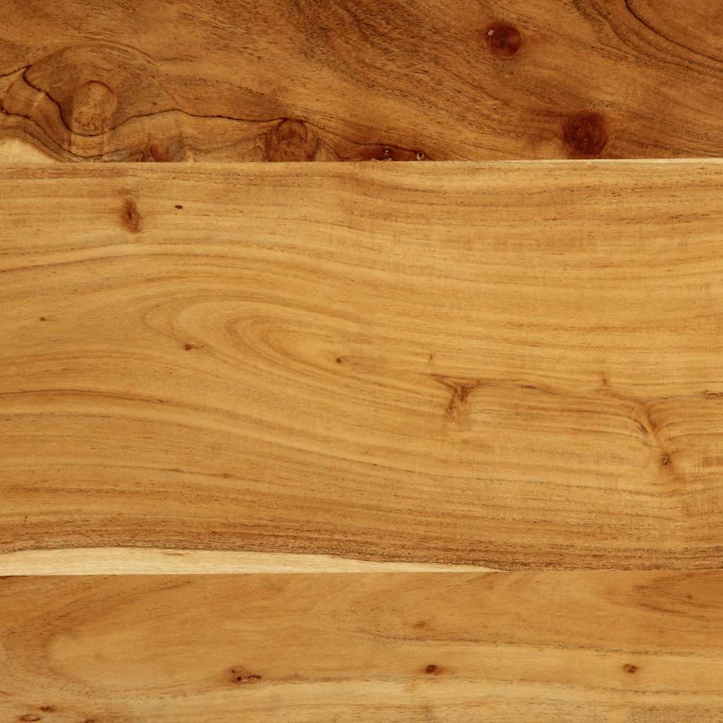 Tête de lit 100 cm bois massif d'acacia et fer - XIOS
