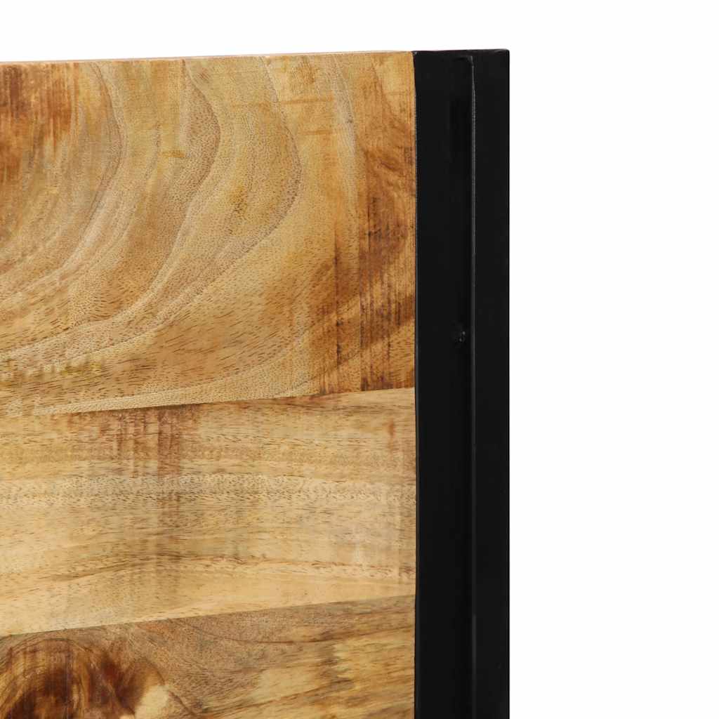 Tête de lit 120 cm bois massif manguier et fer - XIOS
