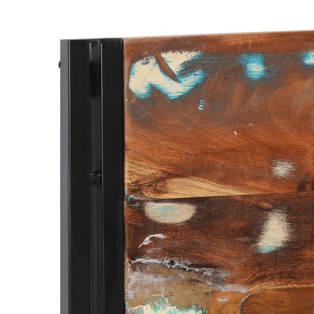 Tête de lit 120 cm bois massif récupéré et fer - XIOS