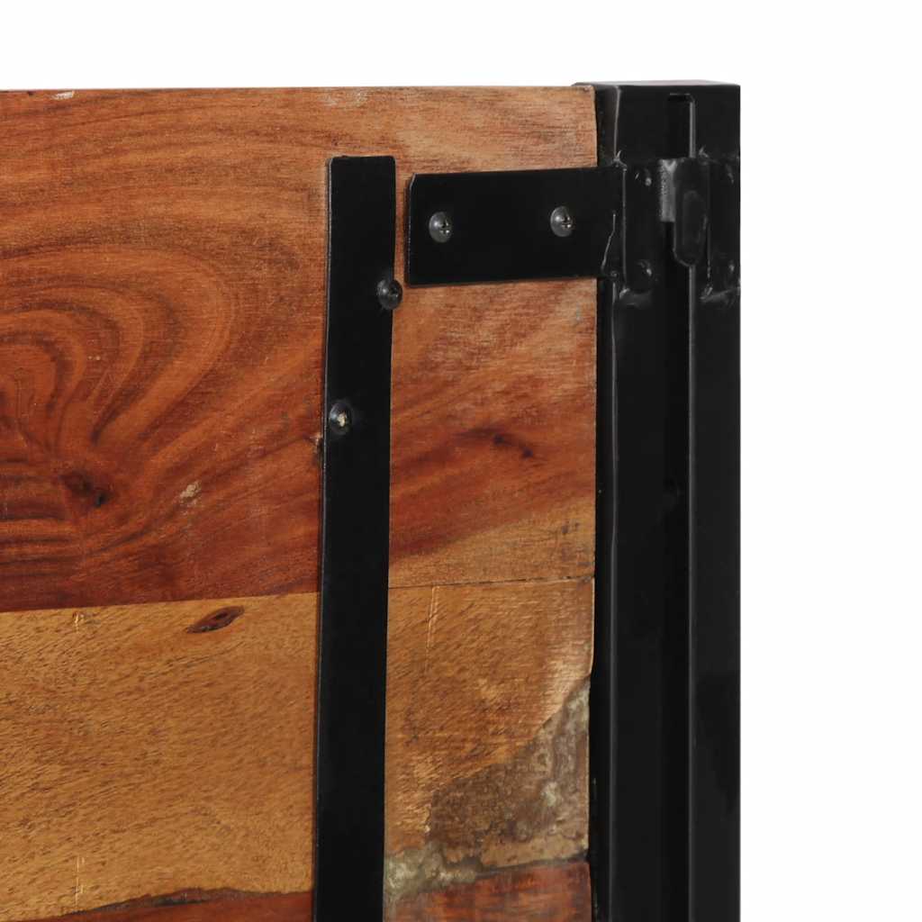 Tête de lit 120 cm bois massif récupéré et fer - XIOS