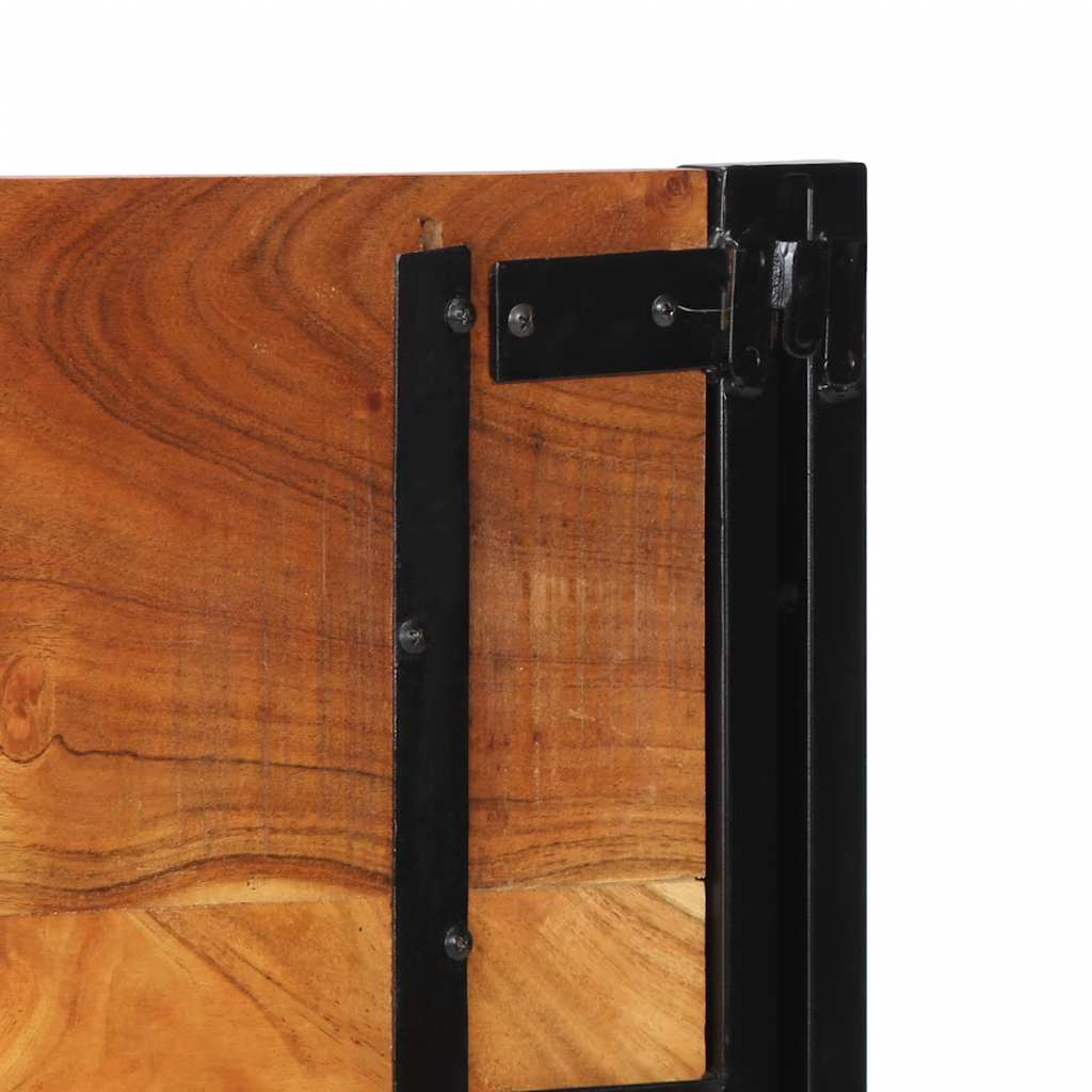 Tête de lit 120 cm bois massif d'acacia et fer - XIOS