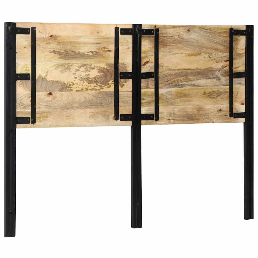 Tête de lit 140 cm bois massif manguier et fer - XIOS