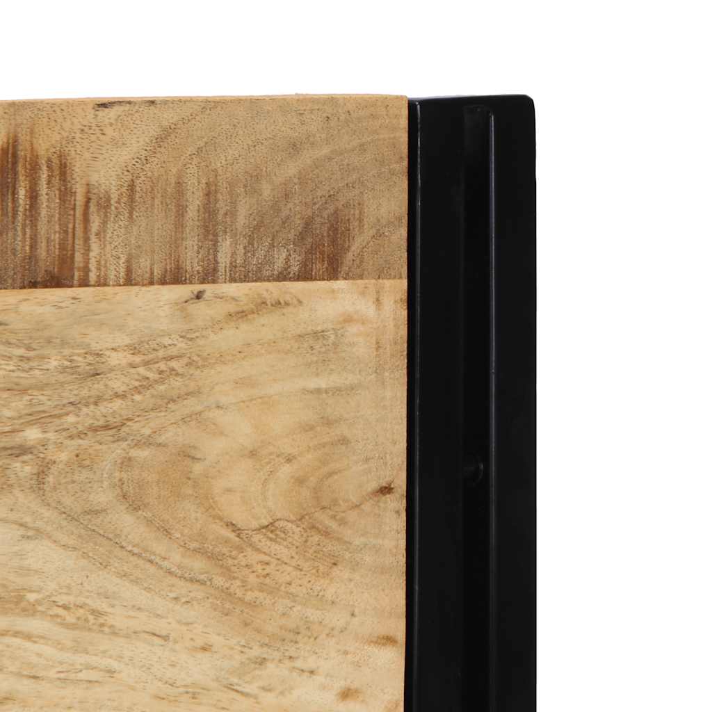 Tête de lit 140 cm bois massif manguier et fer - XIOS
