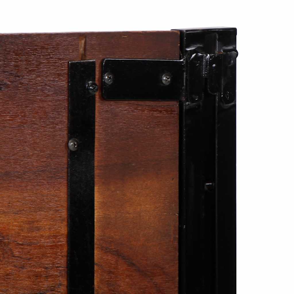 Tête de lit 140 cm bois massif récupéré et fer - XIOS