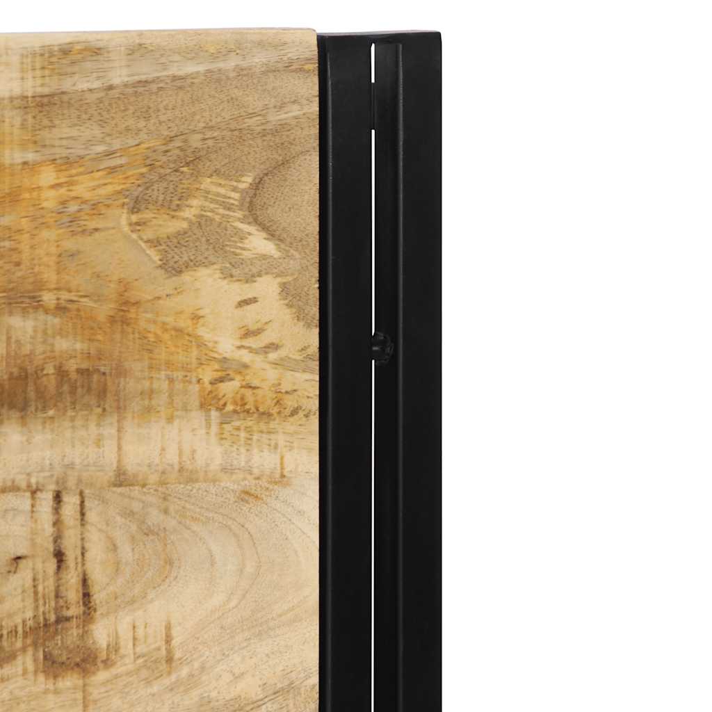 Tête de lit 160 cm bois massif manguier et fer - XIOS