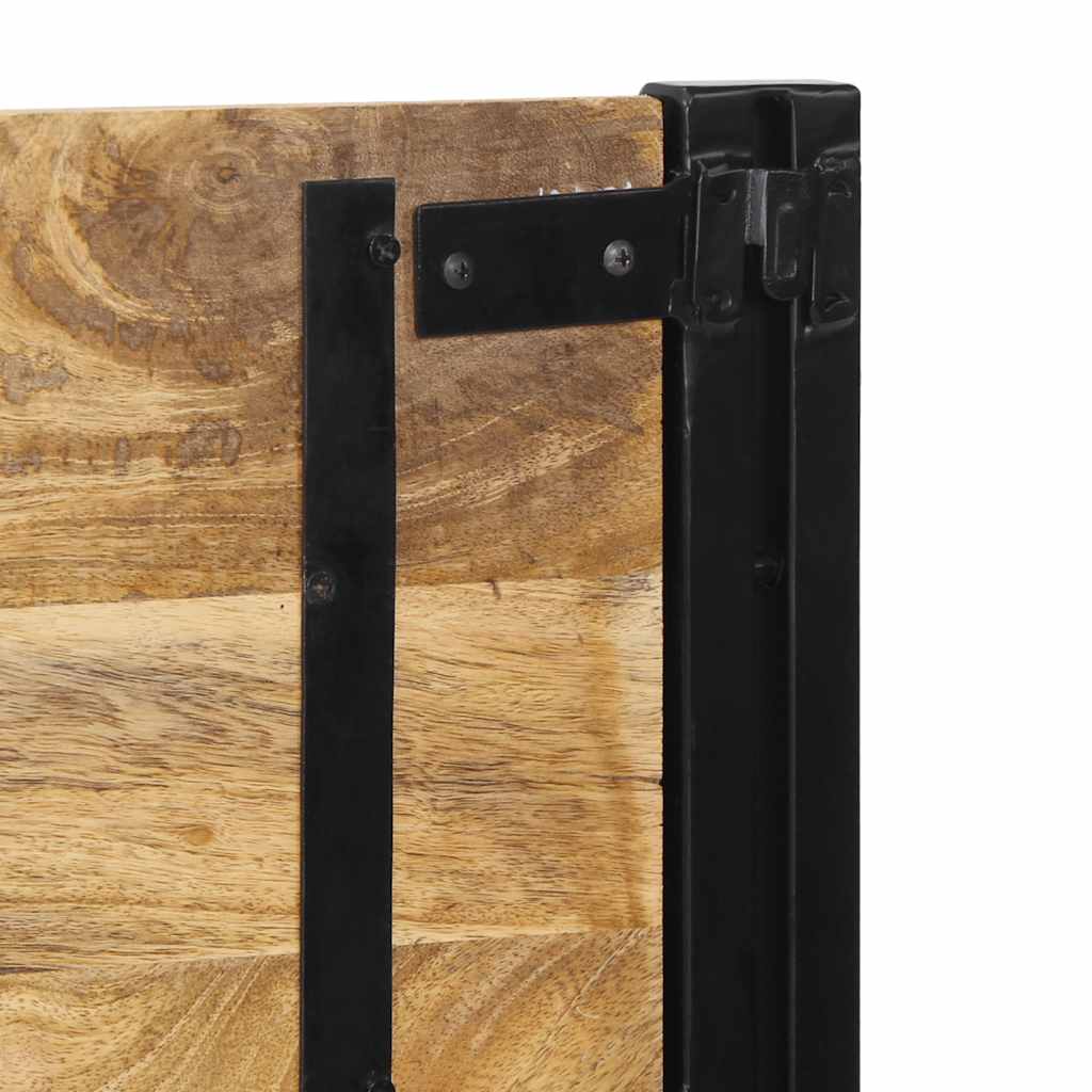 Tête de lit 160 cm bois massif manguier et fer - XIOS