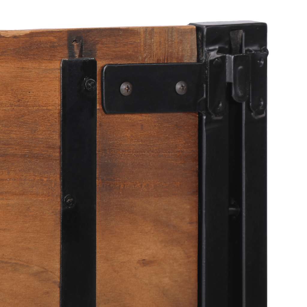 Tête de lit 160 cm bois massif récupéré et fer - XIOS