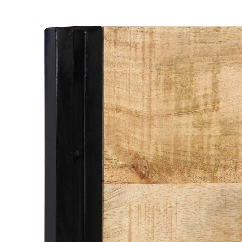 Tête de lit 180 cm bois massif manguier et fer - XIOS
