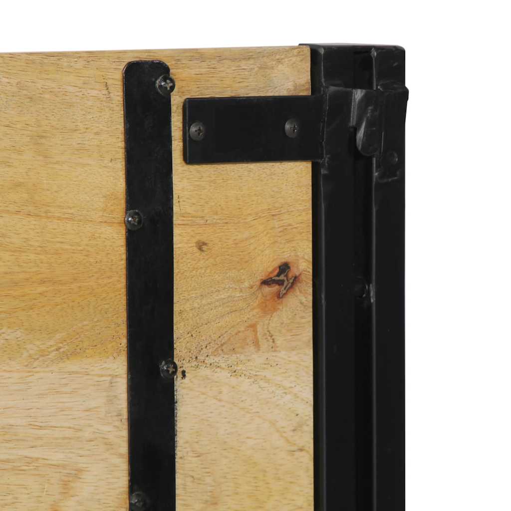 Tête de lit 180 cm bois massif manguier et fer - XIOS