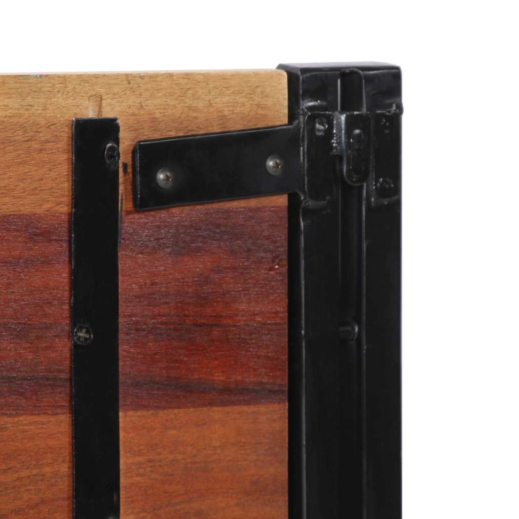 Tête de lit 180 cm bois massif récupéré et fer - XIOS