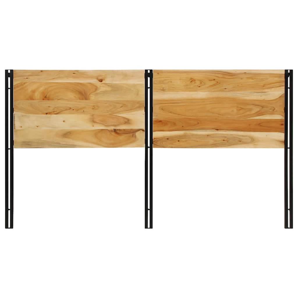 Tête de lit 180 cm bois massif d'acacia et fer - XIOS