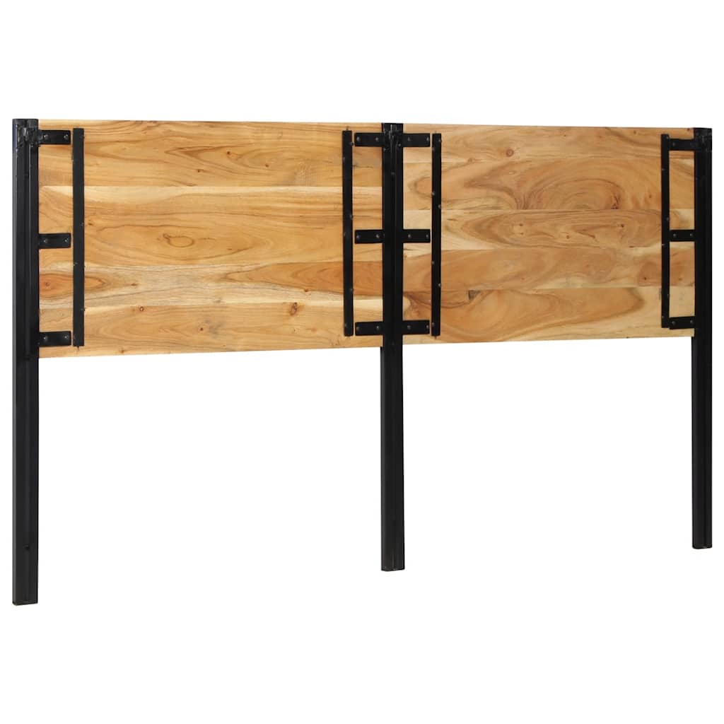 Tête de lit 180 cm bois massif d'acacia et fer - XIOS