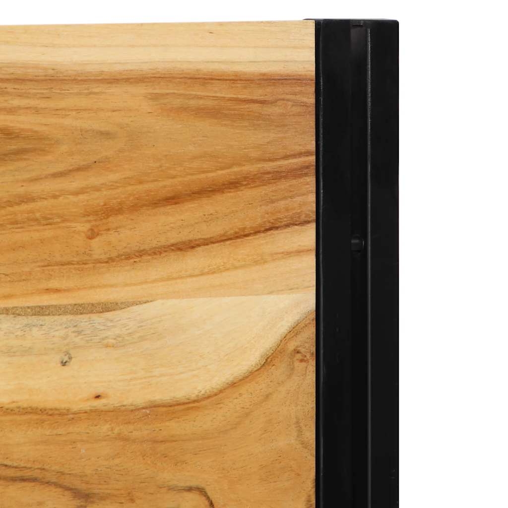 Tête de lit 180 cm bois massif d'acacia et fer - XIOS