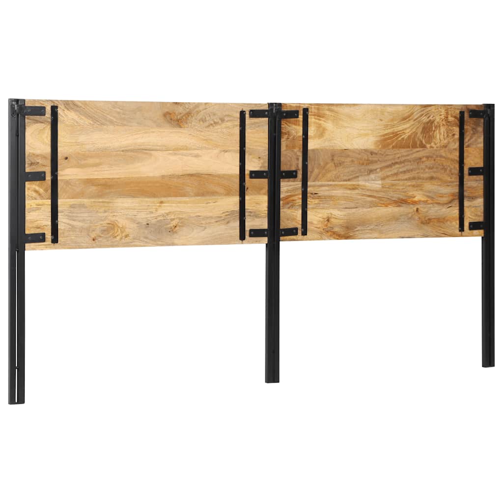 Tête de lit 200 cm bois massif manguier et fer - XIOS