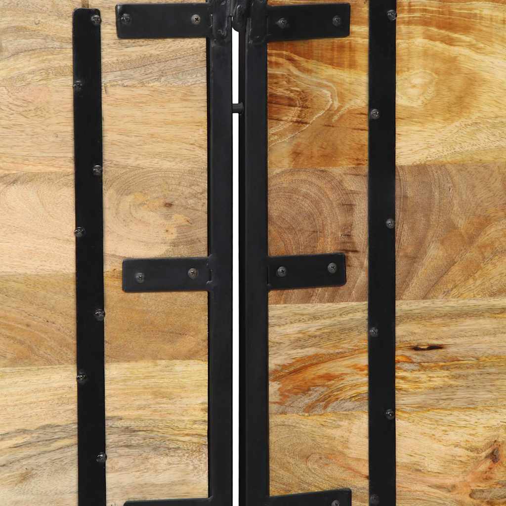 Tête de lit 200 cm bois massif manguier et fer - XIOS
