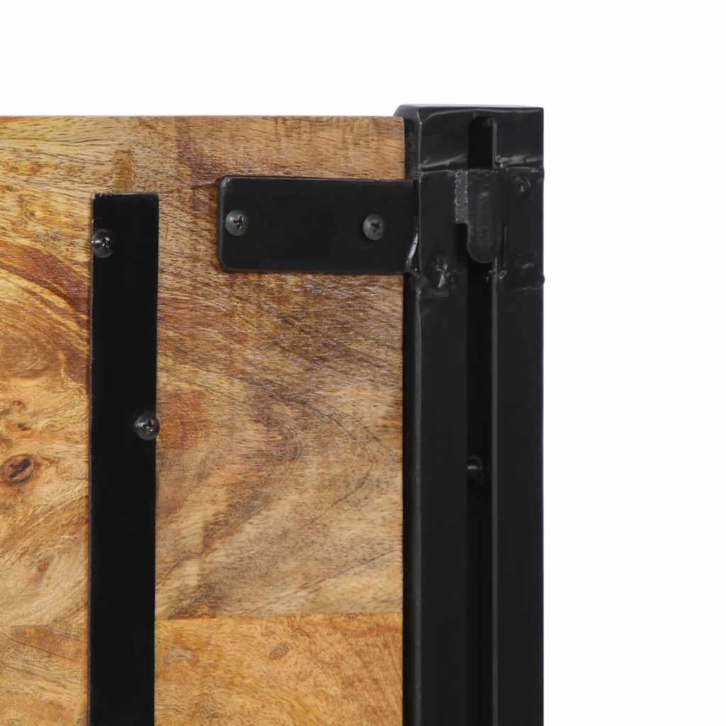 Tête de lit 200 cm bois massif manguier et fer - XIOS