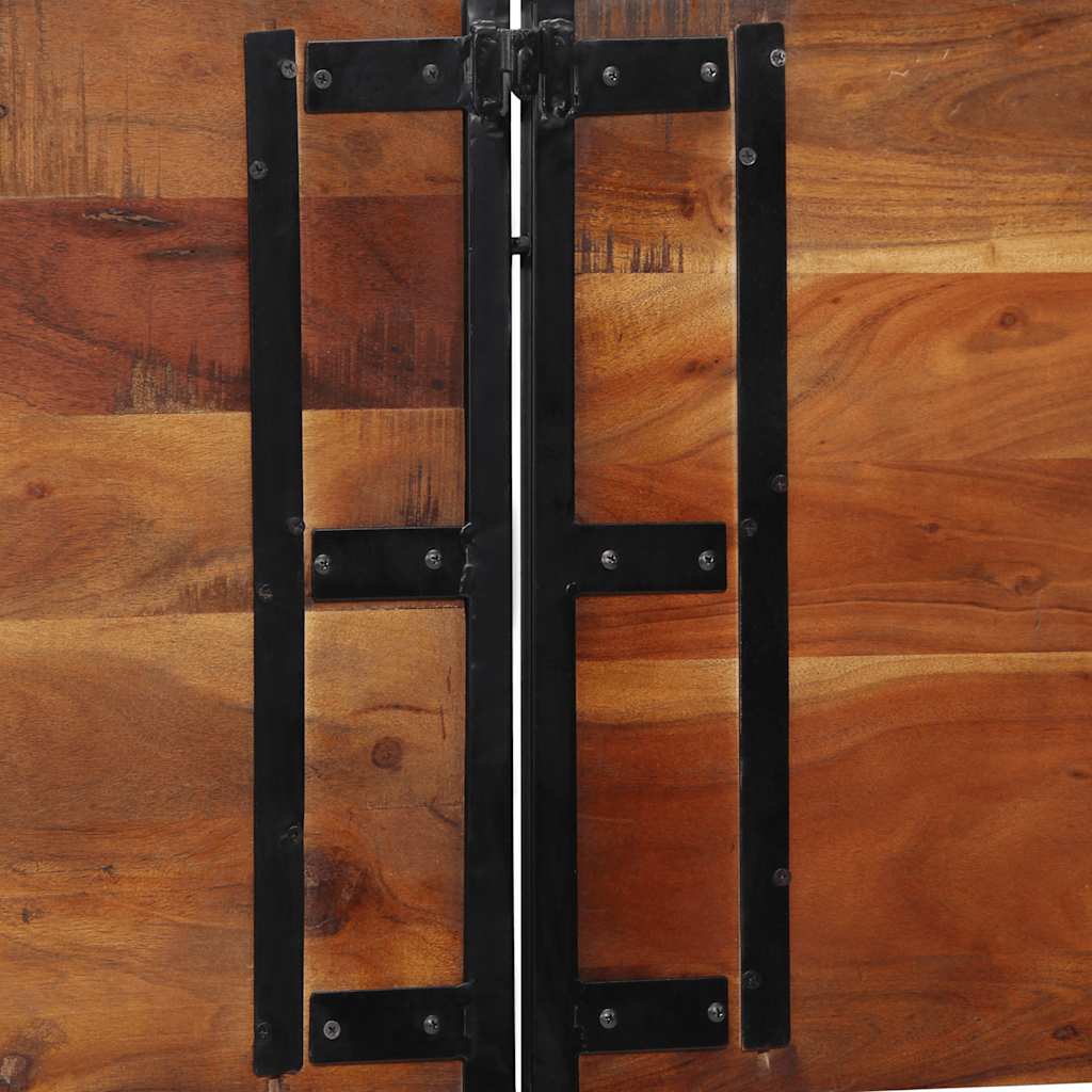 Tête de lit 200 cm bois massif récupéré et fer - XIOS