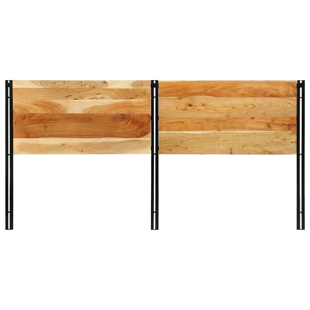 Tête de lit 200 cm bois massif d'acacia et fer - XIOS