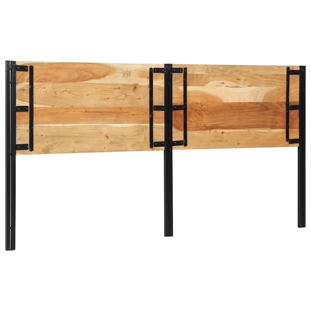 Tête de lit 200 cm bois massif d'acacia et fer - XIOS