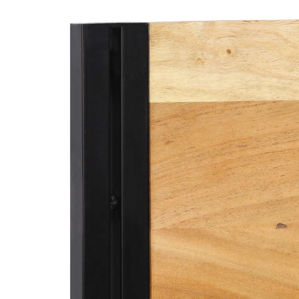 Tête de lit 200 cm bois massif d'acacia et fer - XIOS